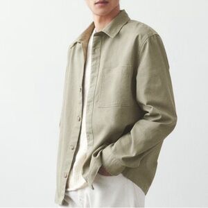 H&M Men’s Cotton Khaki Overshirt
